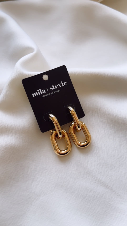 Thick Link Earrings