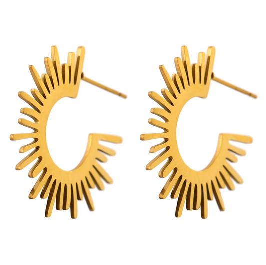 FRANCINE Spikey Hoop Earring