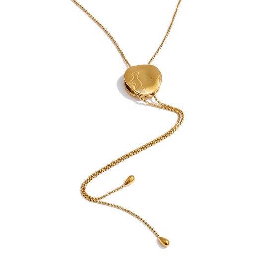 Round Bolo Necklace with Lobster Clasp