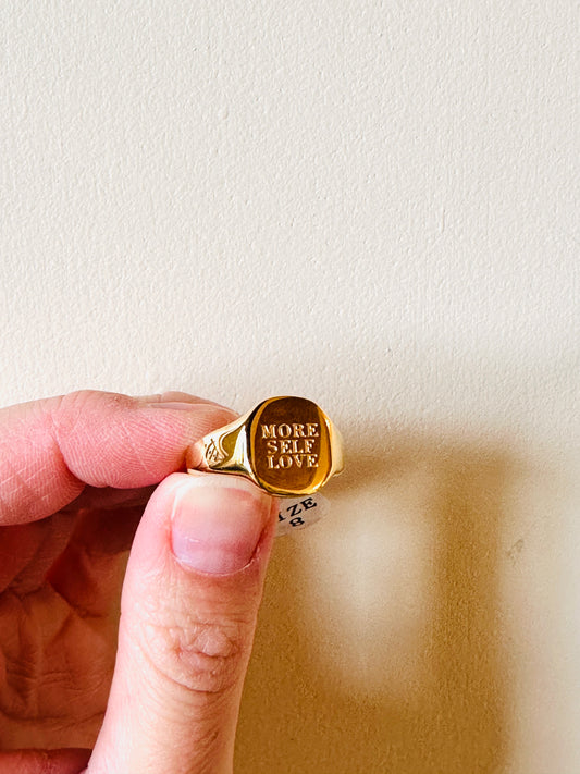 MORE SELF LOVE Empowerment Ring
