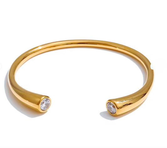 PREORDER: Open CZ Bangle Bracelet